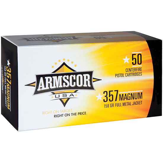 ARMSCOR AMMO 357MAG FMJ 158GR 50/20 - Sale